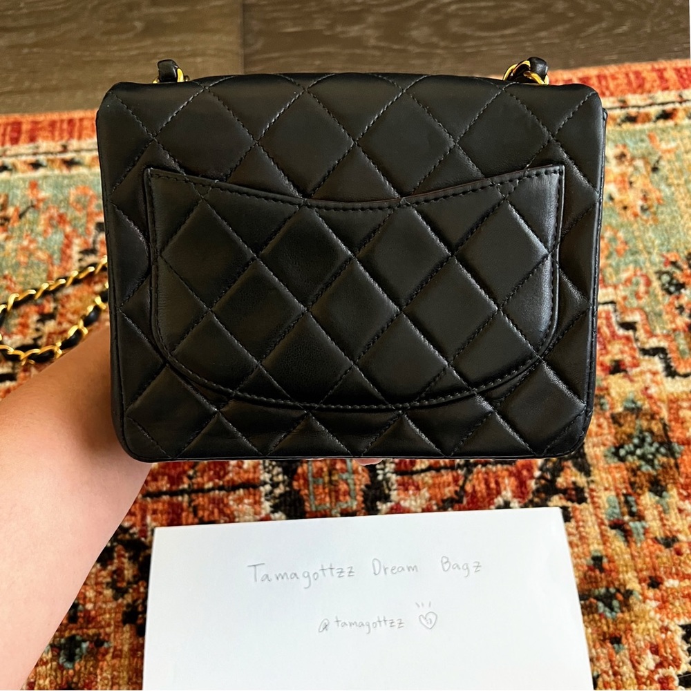 SOLD**Chanel Classic Vintage Mini Square Single Flap Bag - Picture 4 of 11